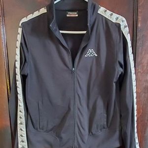 Women's black Kappa track jacket